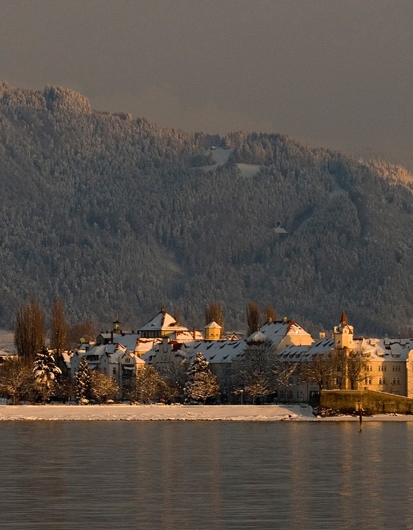 Lindau Westinsel Pulverturm Winter Knipping